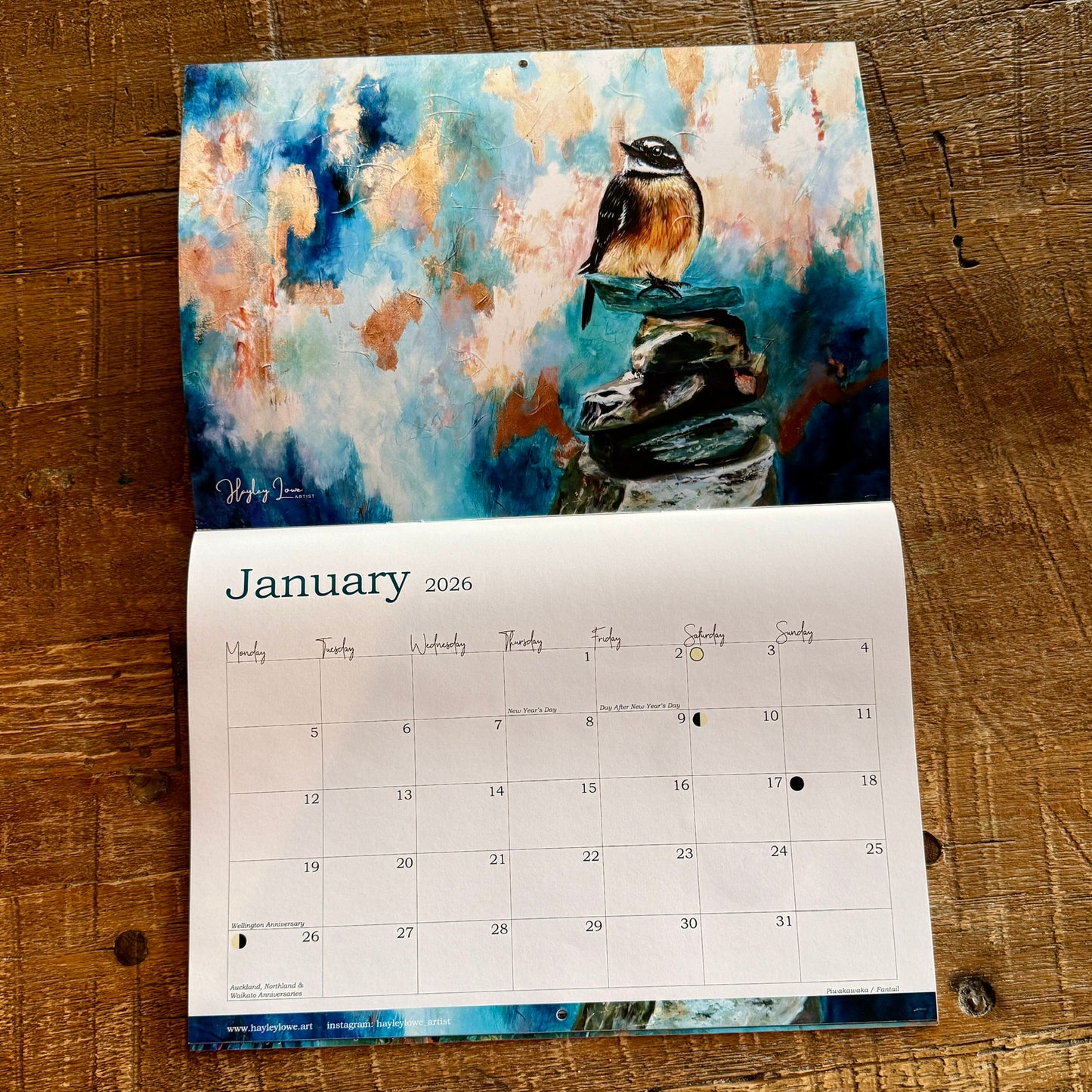 2026 Art Calendar – 13 Months of Soulful Bird Magic