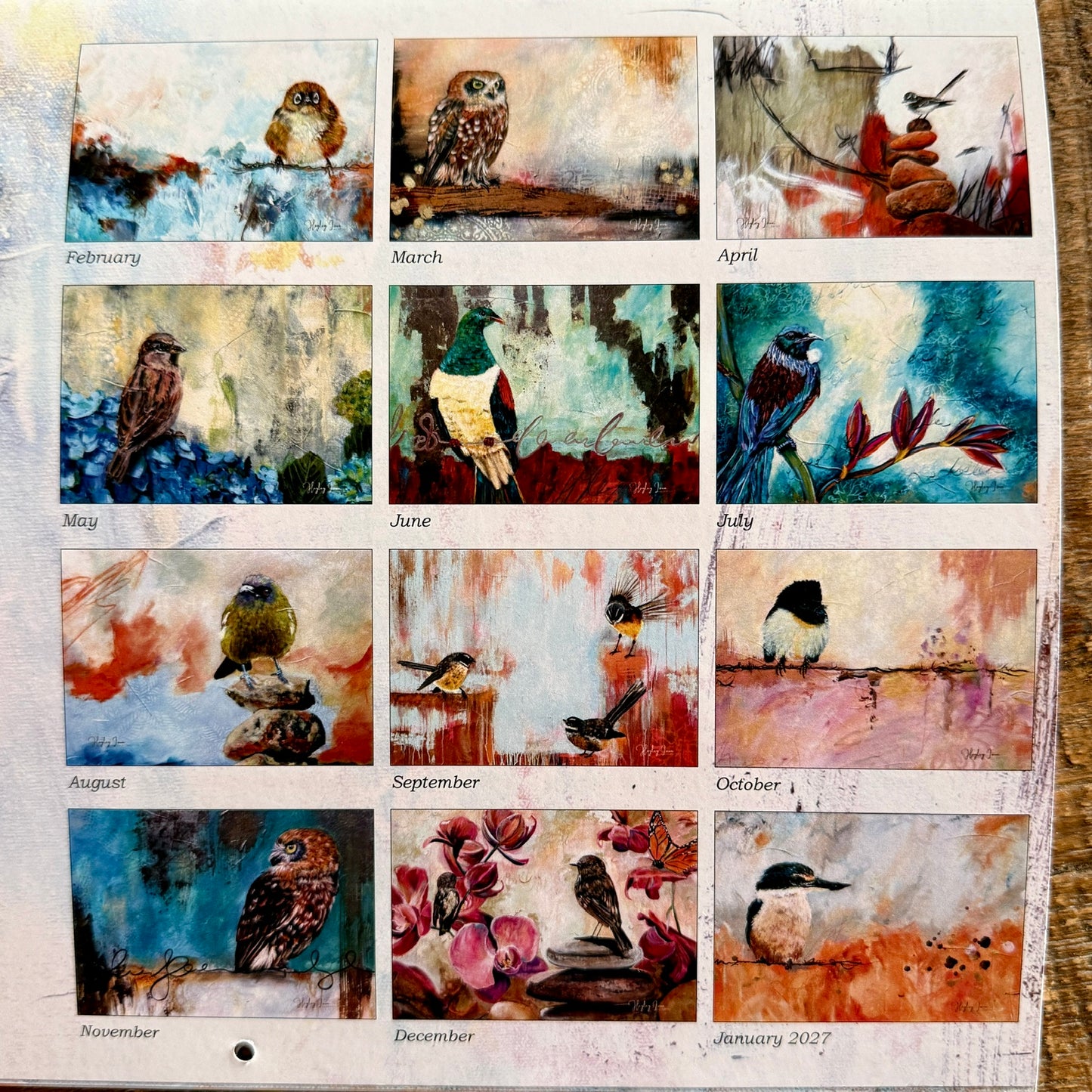 2026 Art Calendar – 13 Months of Soulful Bird Magic
