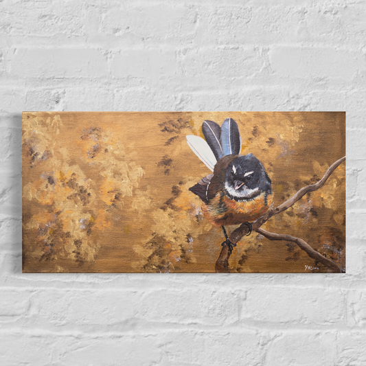 Piwakawaka's golden dance