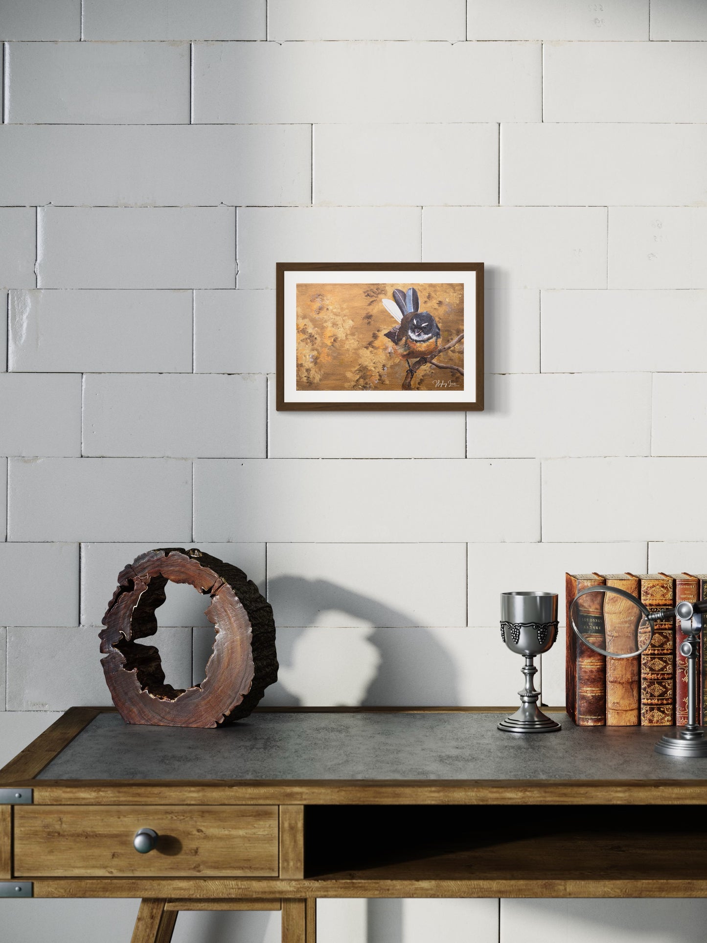 Piwakawaka's Golden Dance - Open Edition Print