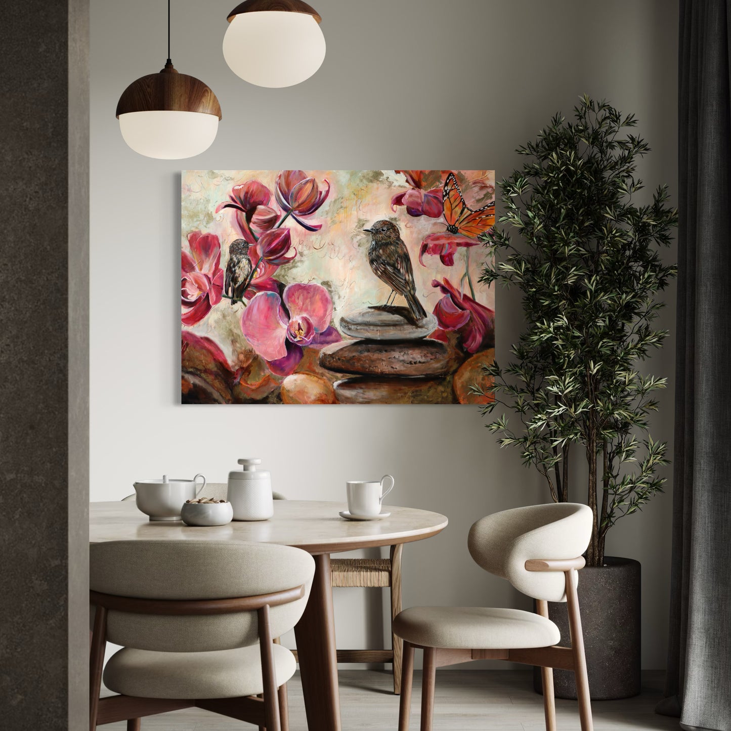 Love Rising - North Island Robins - Petals & Wings Series