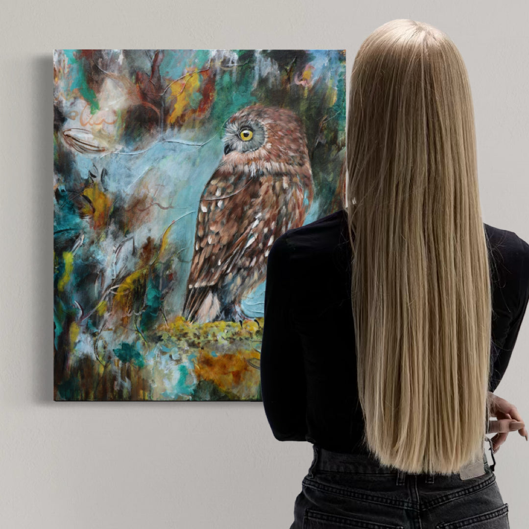 Keeper of the Fire - Ruru - Feathers & Foliage