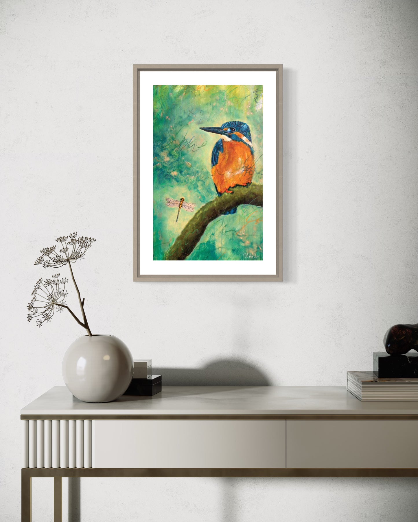 Kingfisher's Contemplation - Open Edition Print