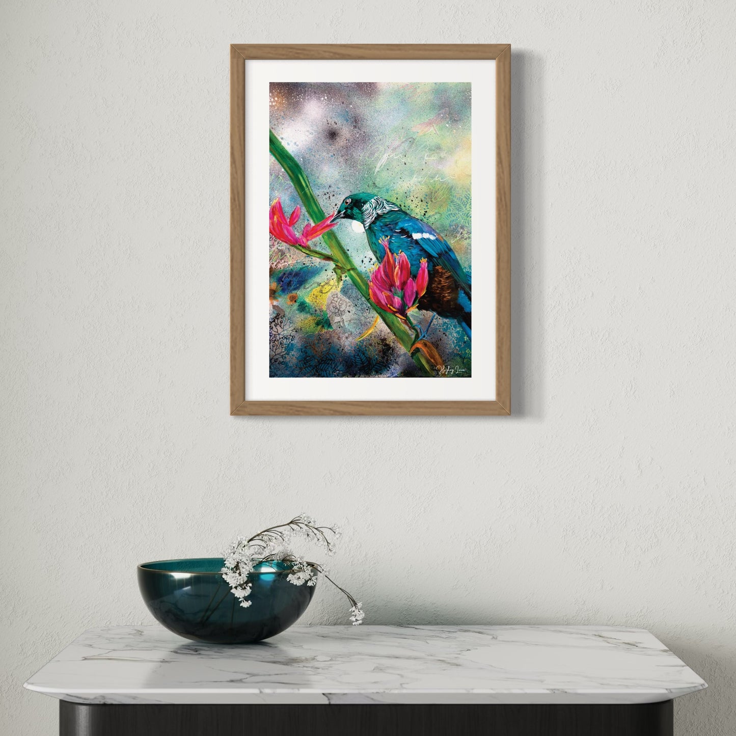 Tui's Blooming Sanctuary - Open Edition Print