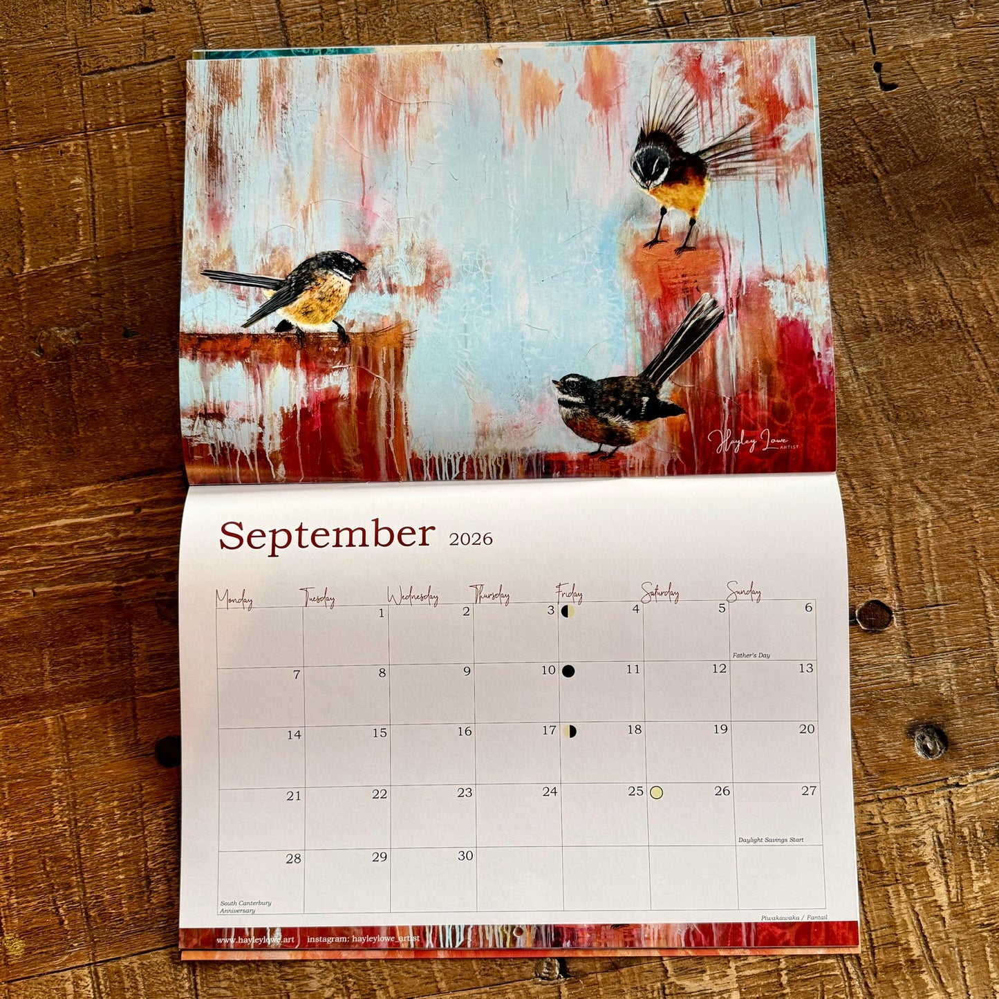 2026 Art Calendar – 13 Months of Soulful Bird Magic