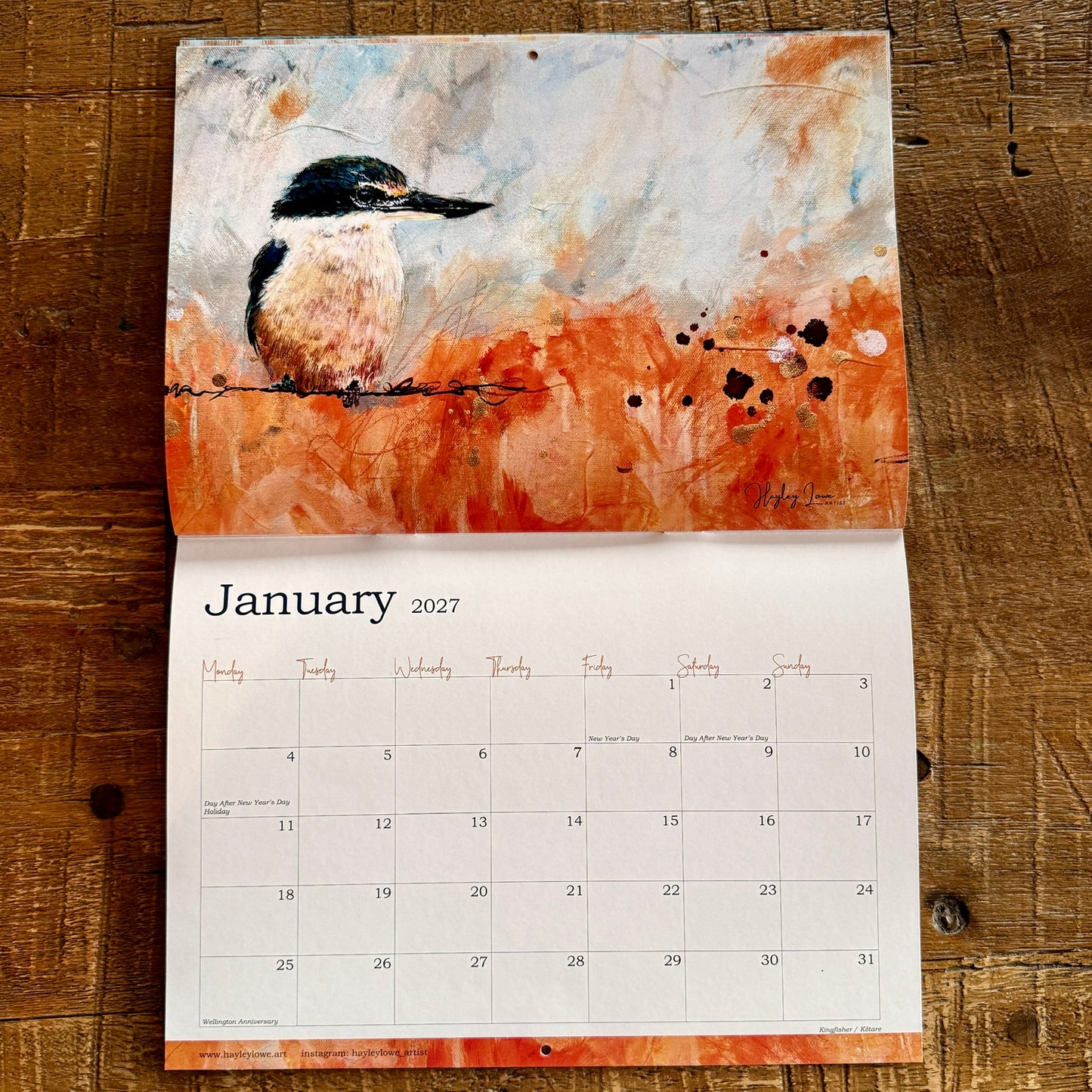 2026 Art Calendar – 13 Months of Soulful Bird Magic