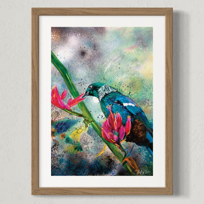 Tui's Blooming Sanctuary - Open Edition Print