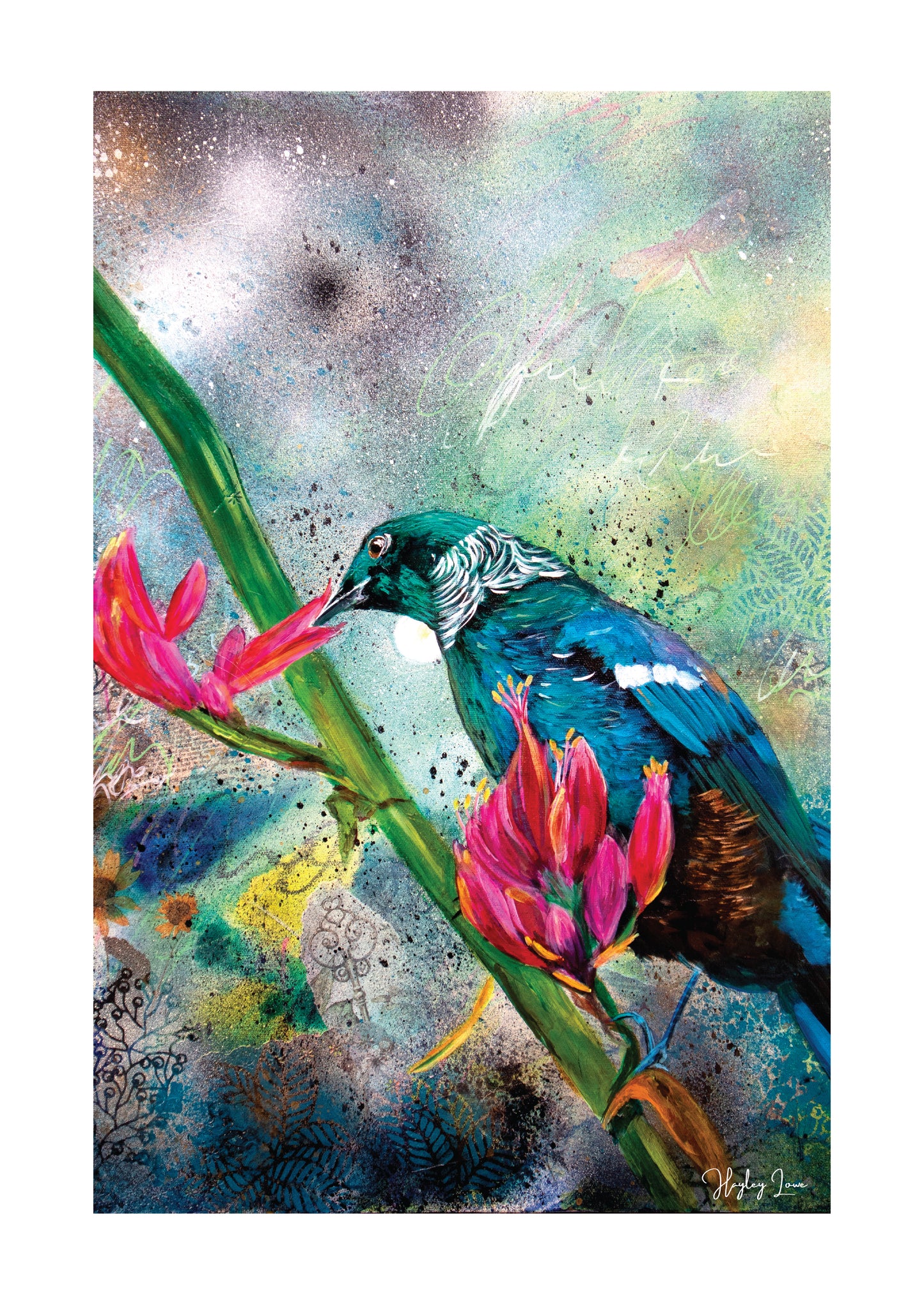 Tui's Blooming Sanctuary - Open Edition Print