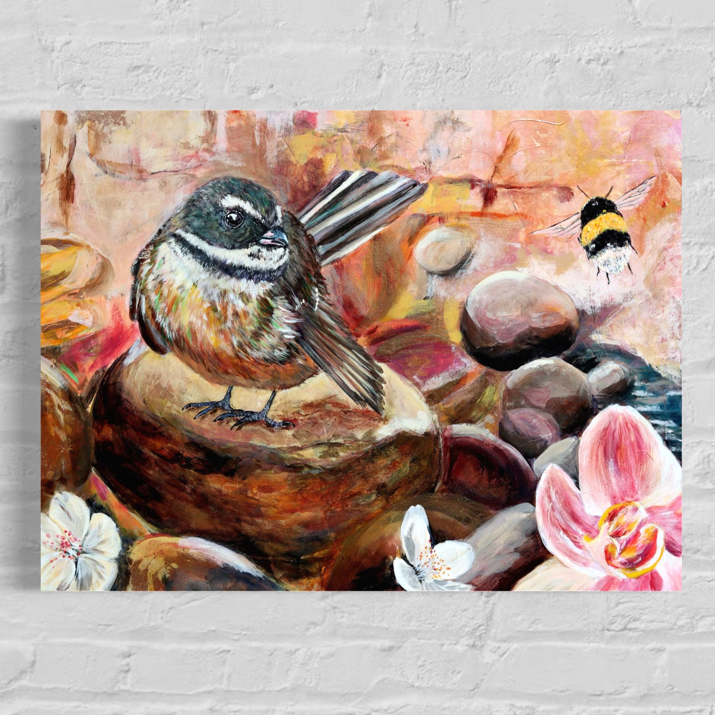 Soft Surrender - Piwakawaka - Petals & Wings Series