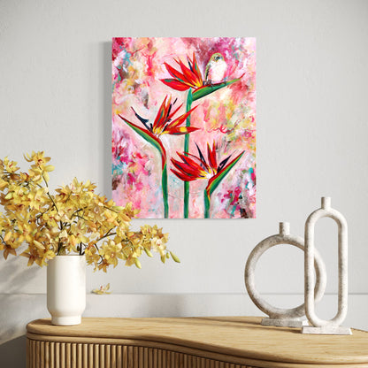 Bird on Paradise - Waxeye - Petals & Wings Series