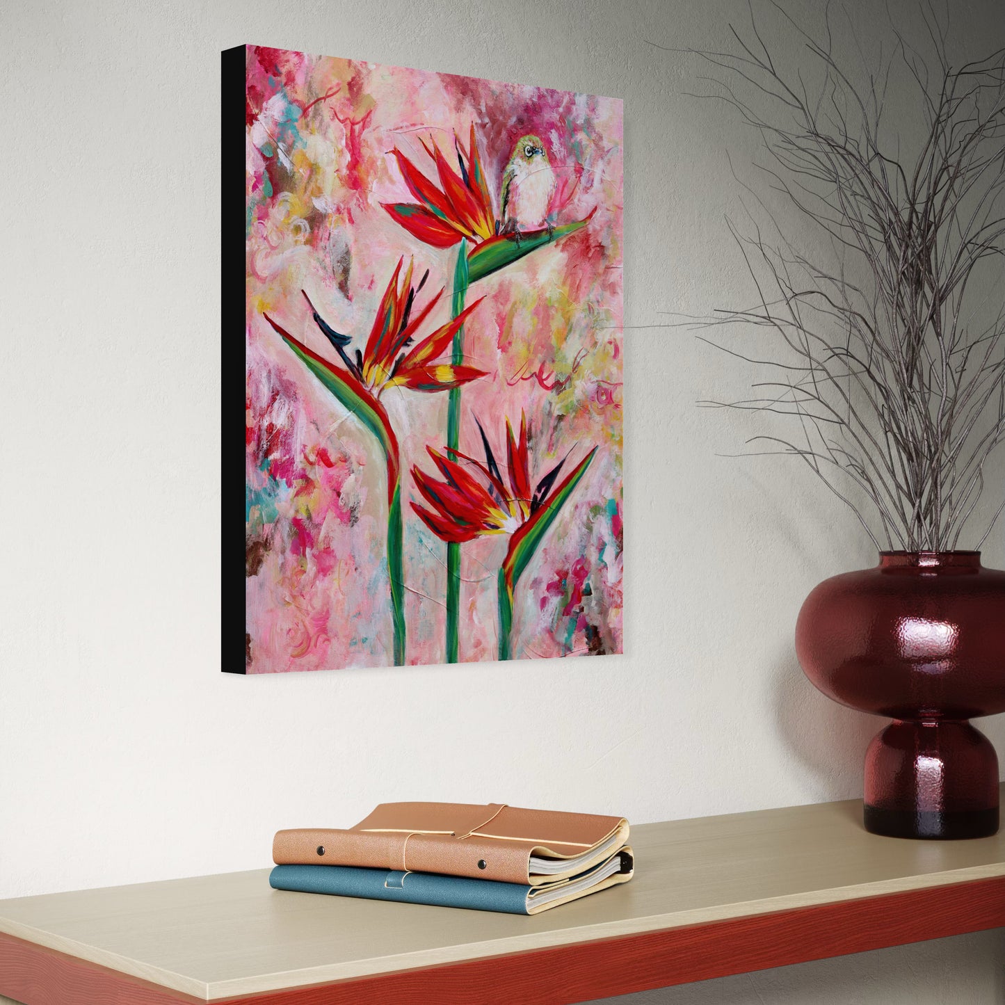 Bird on Paradise - Waxeye - Petals & Wings Series