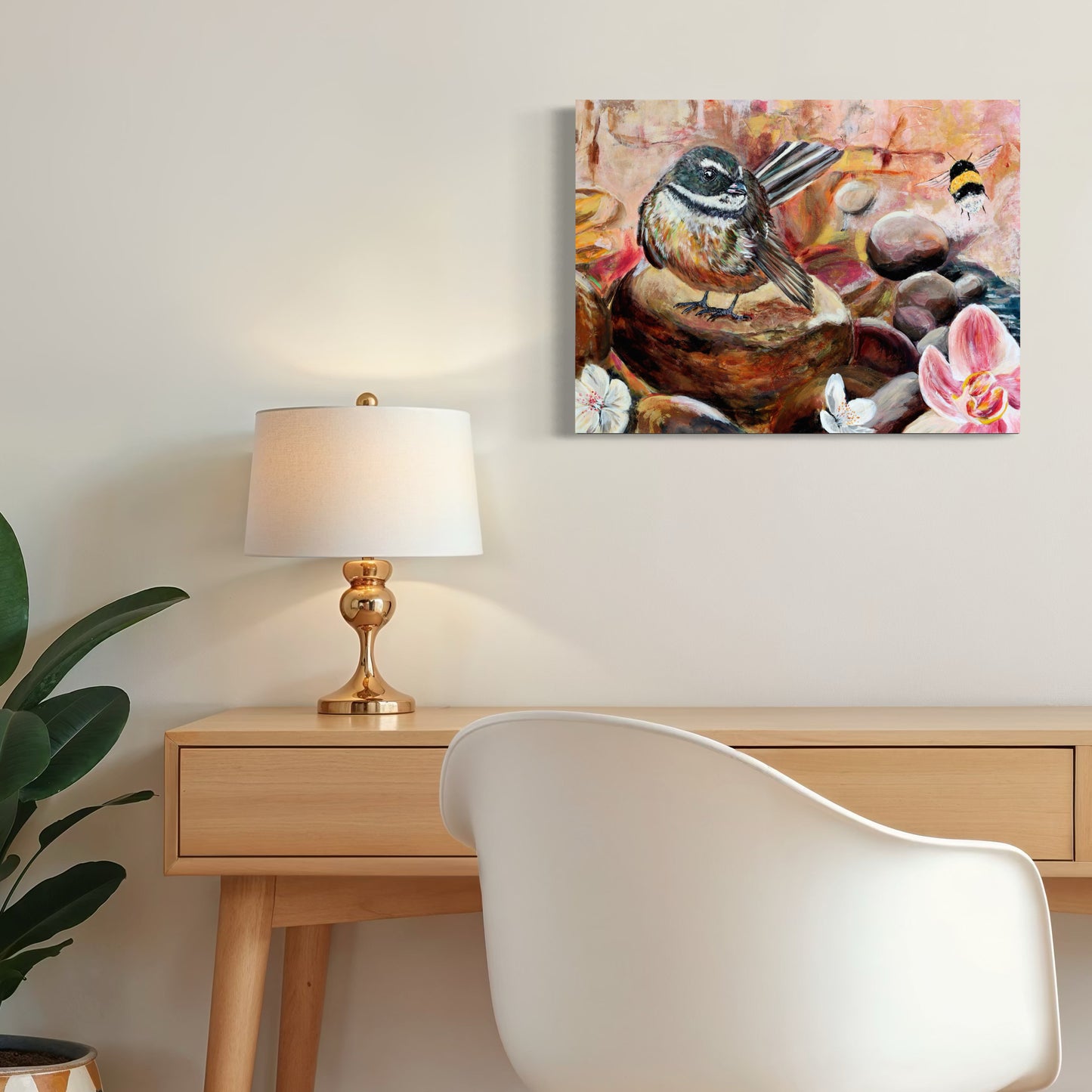 Soft Surrender - Piwakawaka - Petals & Wings Series