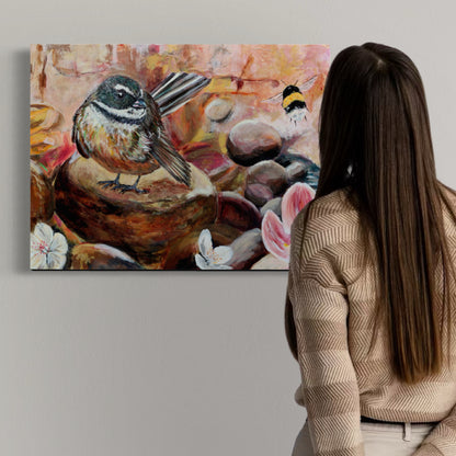 Soft Surrender - Piwakawaka - Petals & Wings Series