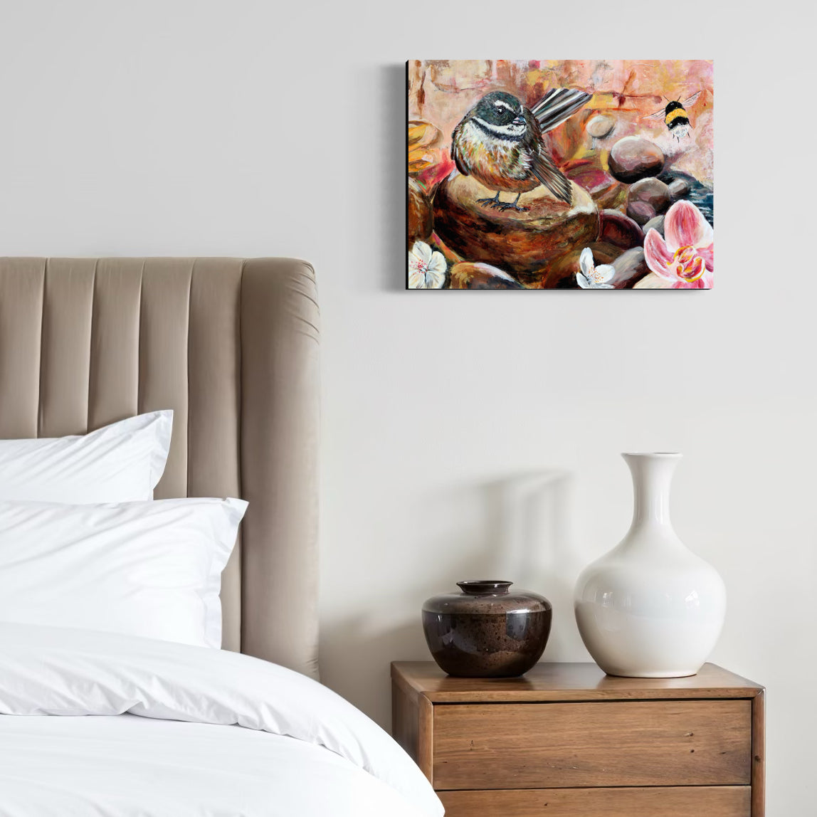 Soft Surrender - Piwakawaka - Petals & Wings Series