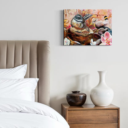 Soft Surrender - Piwakawaka - Petals & Wings Series