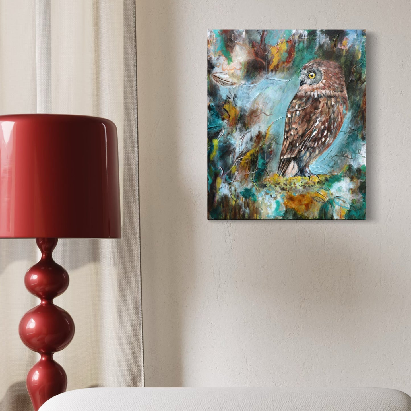 Keeper of the Fire - Ruru - Feathers & Foliage