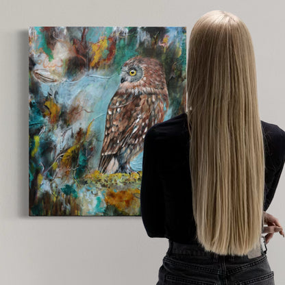 Keeper of the Fire - Ruru - Feathers & Foliage