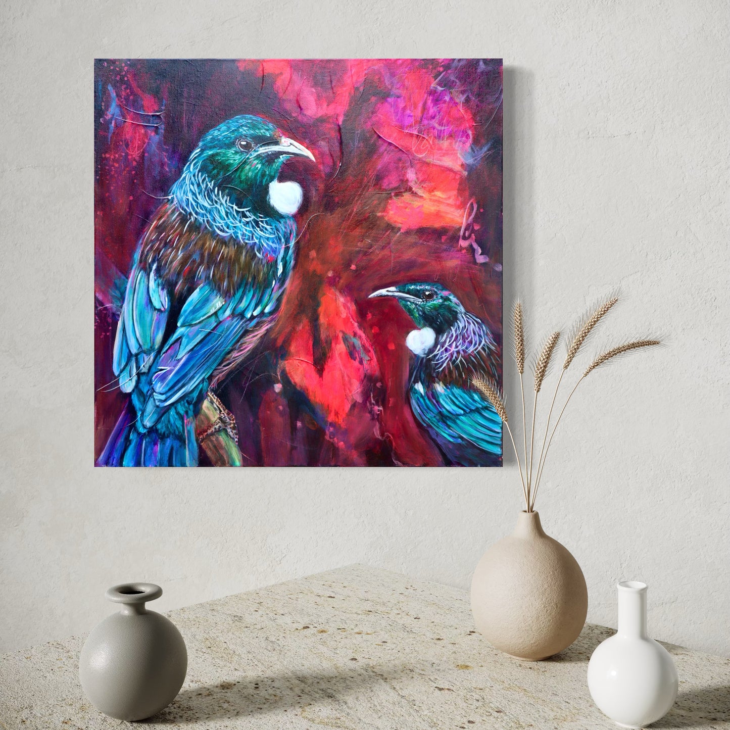 Nothing Stops the Flow - Tui’s - Feather and Form