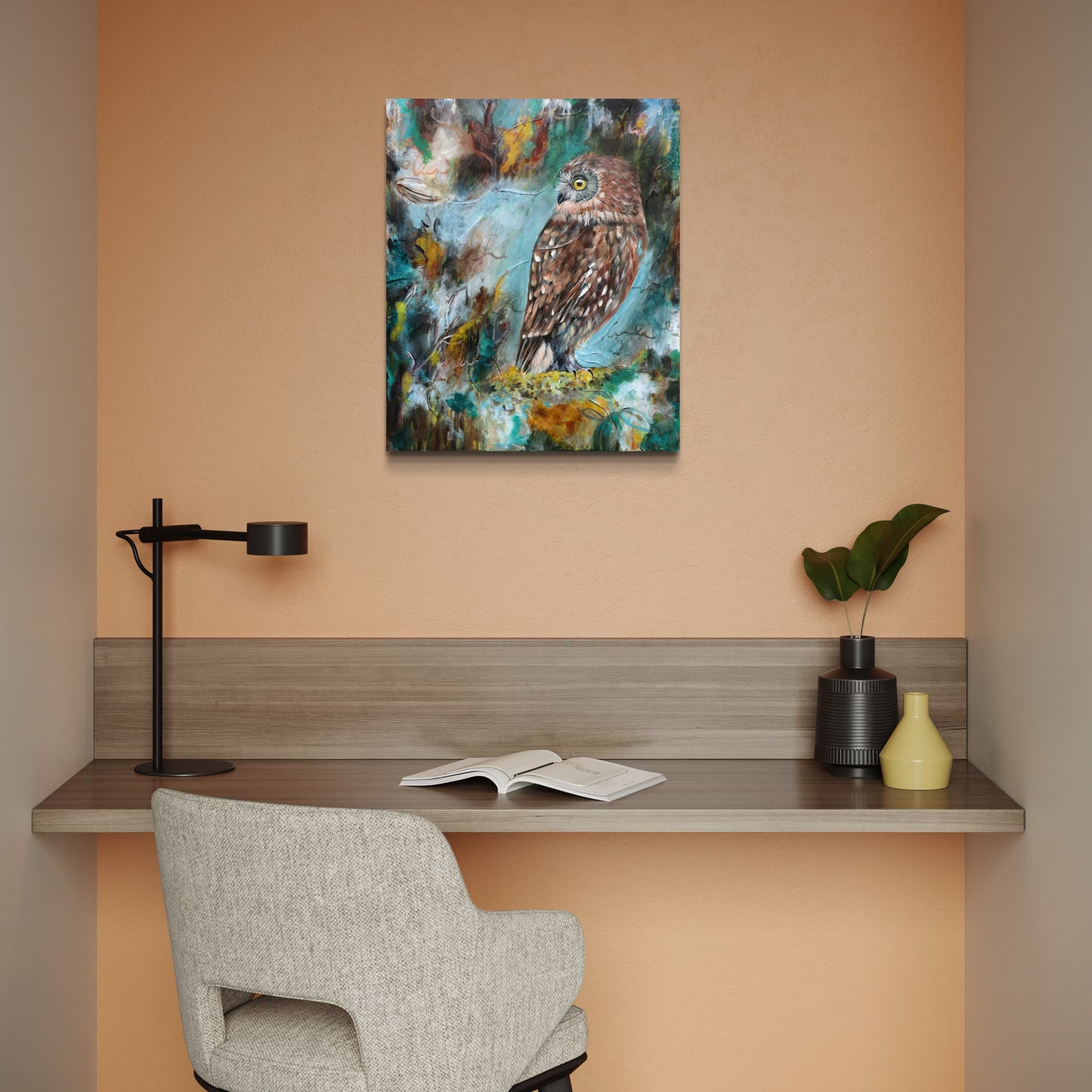 Keeper of the Fire - Ruru - Feathers & Foliage