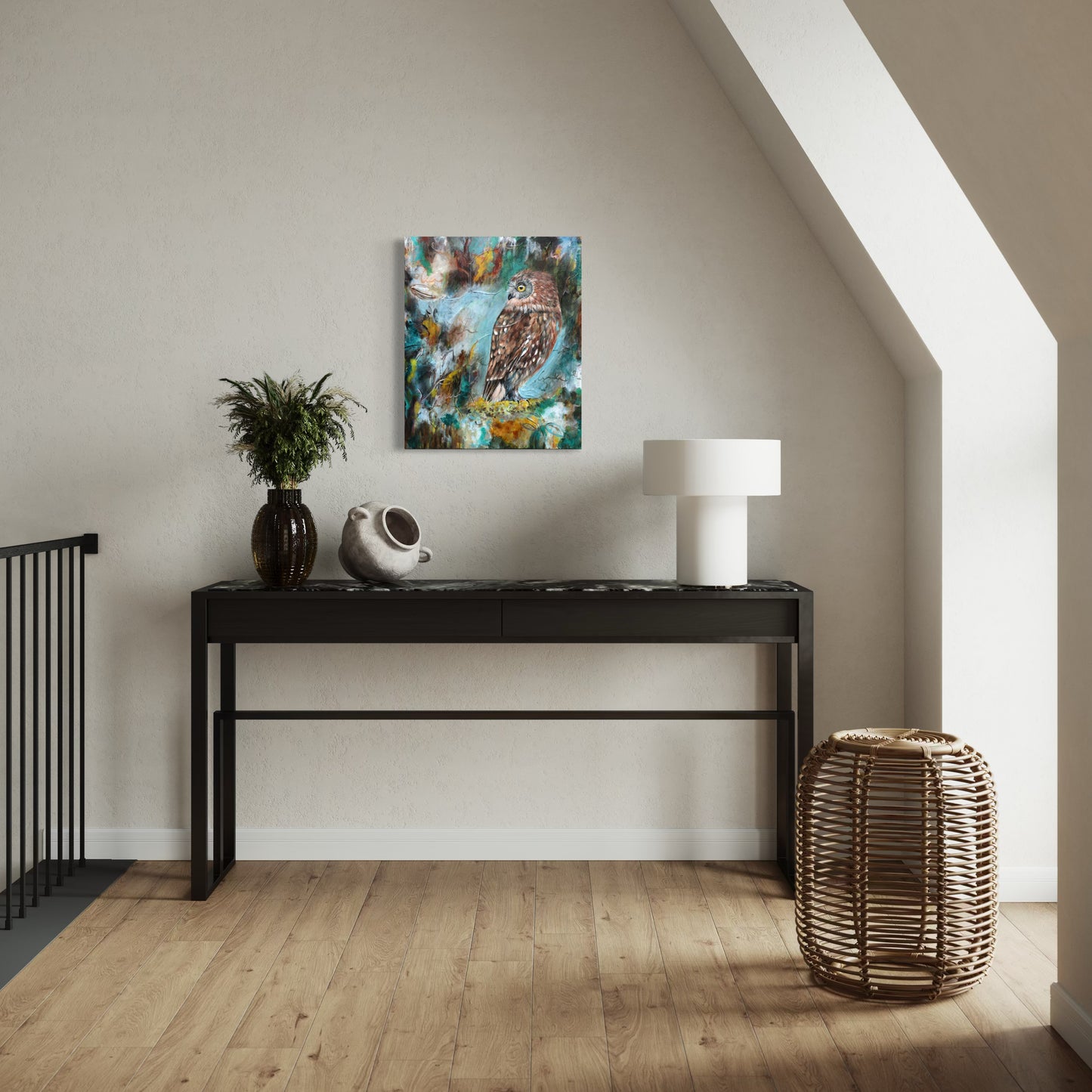 Keeper of the Fire - Ruru - Feathers & Foliage