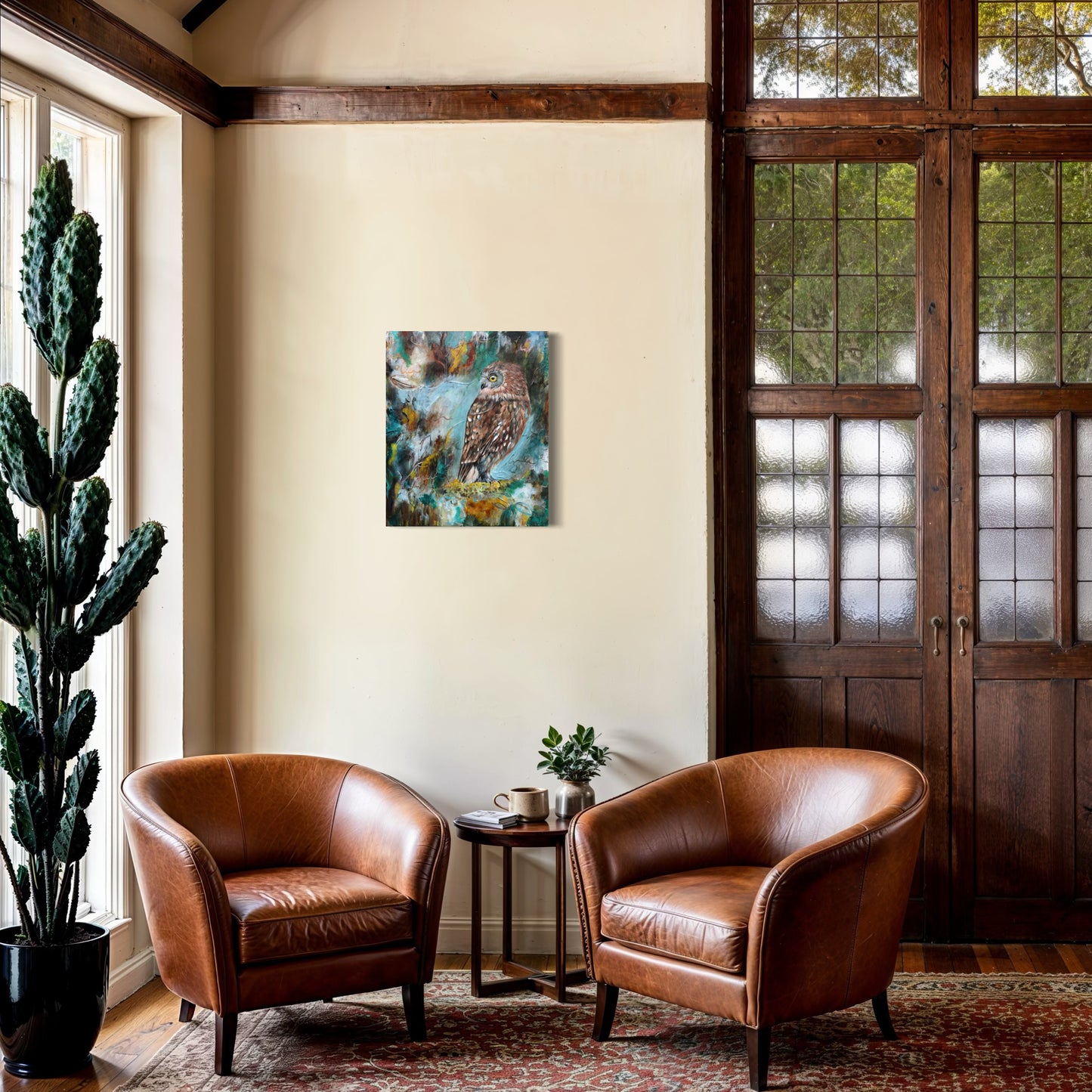 Keeper of the Fire - Ruru - Feathers & Foliage