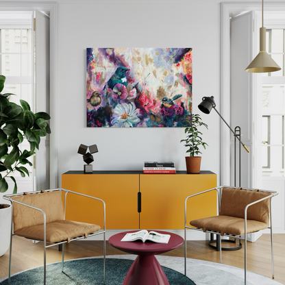 Whole World - Tui, Bellbird, Piwakawaka - Petals & Wings