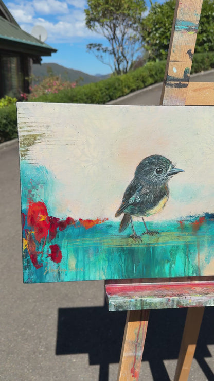 Into the Blaze - North Island Robin